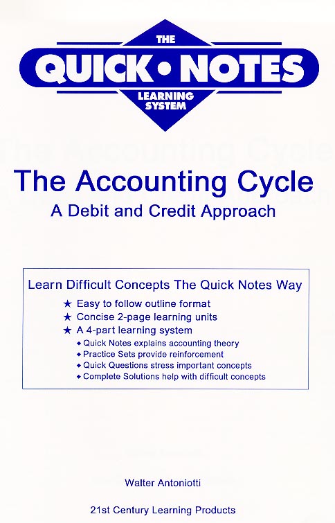 Quick Notes 
for Financial accounting